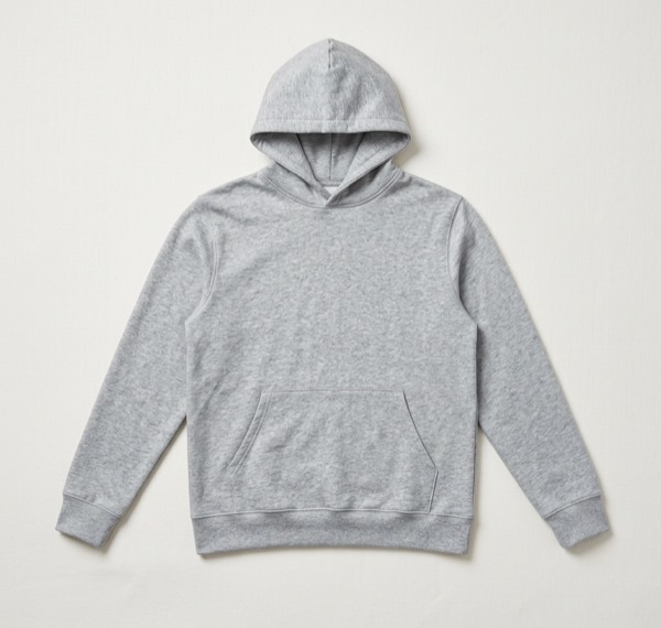 The hoodie on a clean studio background